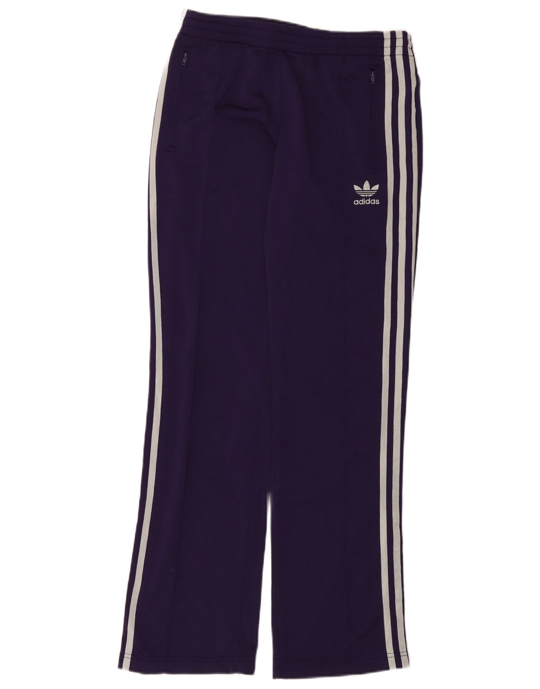 Adidas Womens Tracksuit Trousers IT 42 Medium Purple Polyester