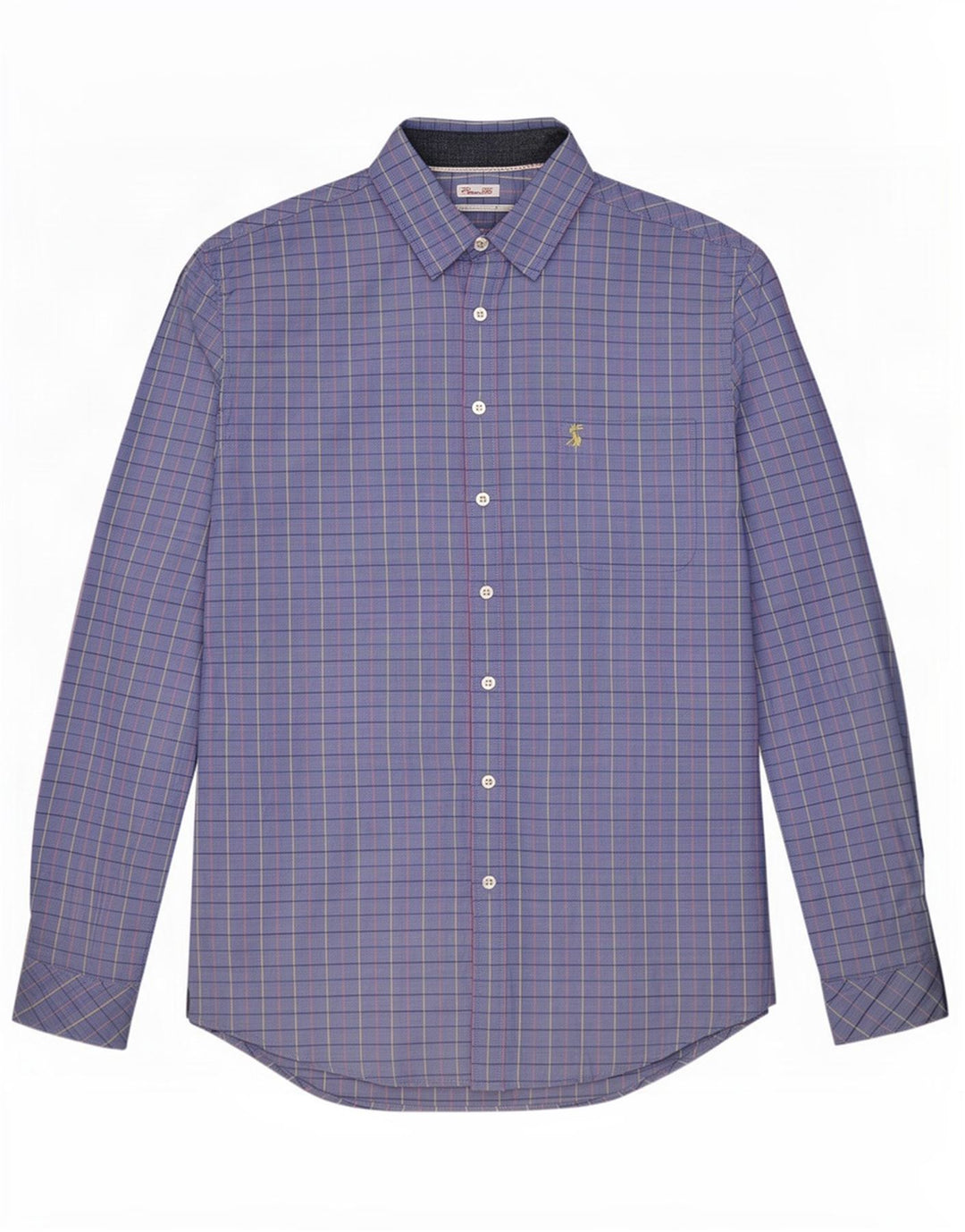 Joules Mens Classic Fit Shirt Medium Blue Check Cotton