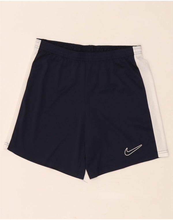 Nike Mens Dri Fit Slim Fit Sport Shorts Medium Navy Blue Colourblock