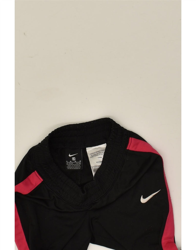 NIKE Boys Tracksuit Trousers Joggers 5-6 Years Medium Black Colourblock | Vintage Nike | Thrift | Second-Hand Nike | Used Clothing | Messina Hembry 