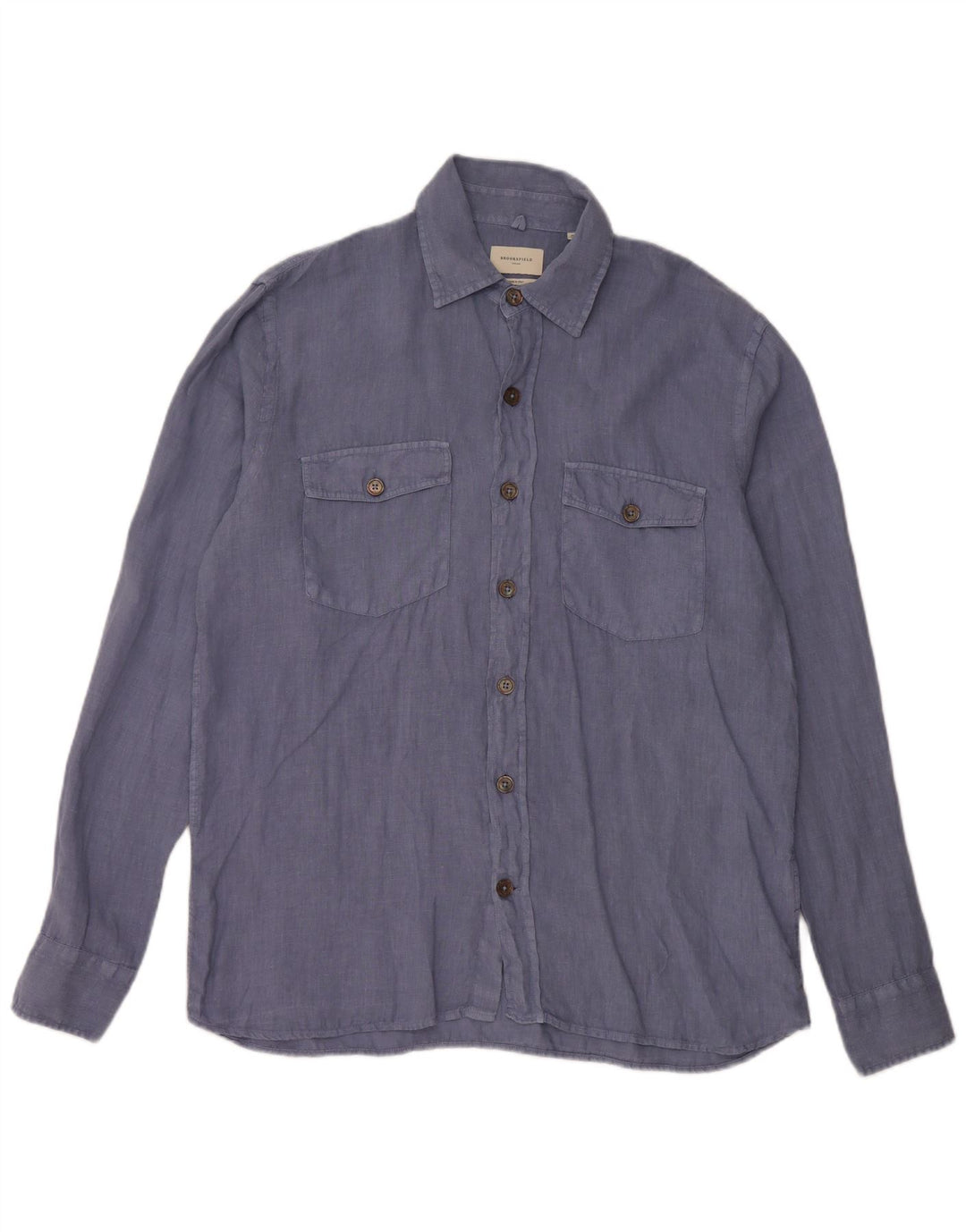BROOKSFIELD Mens Shirt Size 39 Medium Blue