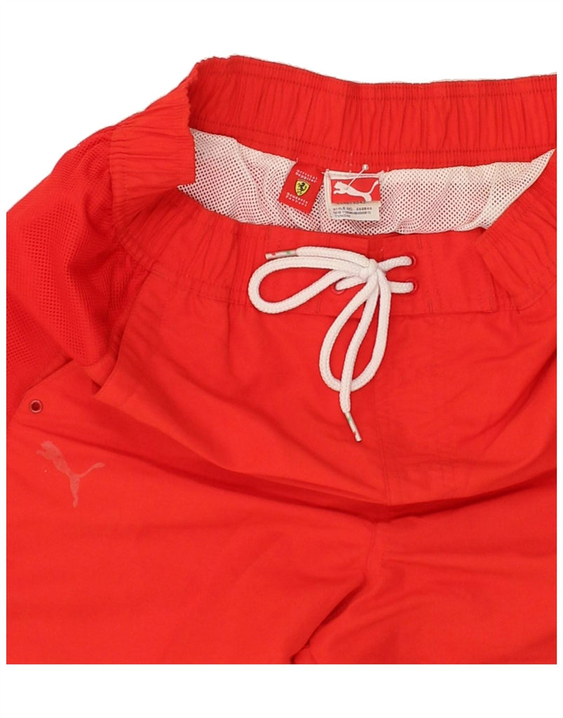 PUMA Mens Sport Shorts Small Red | Vintage Puma | Thrift | Second-Hand Puma | Used Clothing | Messina Hembry 