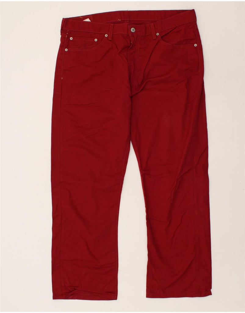 LEVI'S Mens 505 Straight Jeans W38 L28 Red Cotton | Vintage Levi's | Thrift | Second-Hand Levi's | Used Clothing | Messina Hembry 