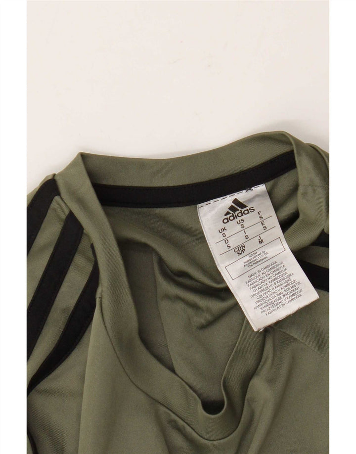 Adidas Mens Aeroready T-Shirt Top Small Khaki Polyester