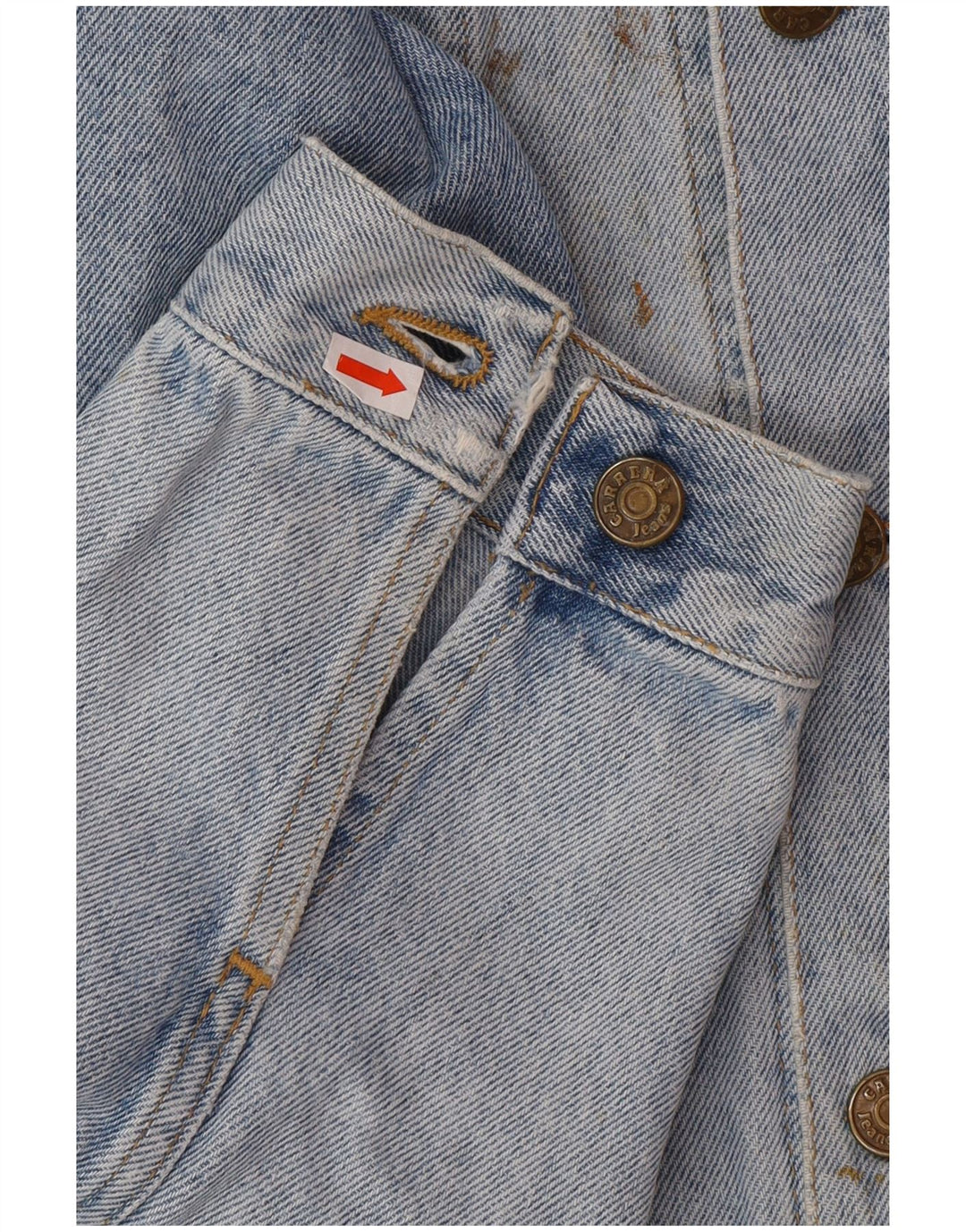 CARRERA Mens Denim Jacket UK 40 Large Blue