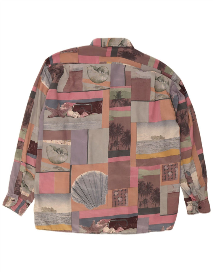 Vintage Mens Shirt XL Multicoloured Patchwork