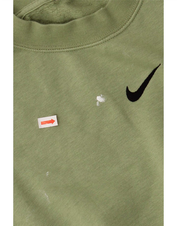 Nike Mens Loose Fit Sweatshirt Jumper Small Green Cotton