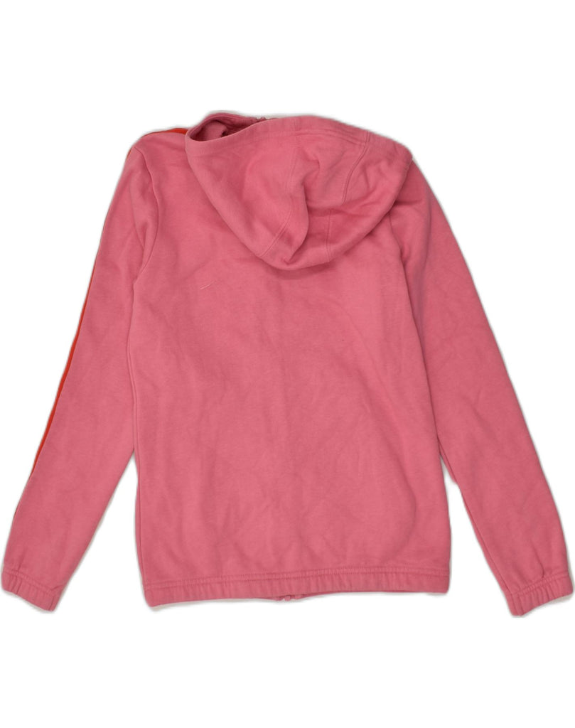 ADIDAS Girls Zip Hoodie Sweater 11-12 Years Pink Polyester | Vintage Adidas | Thrift | Second-Hand Adidas | Used Clothing | Messina Hembry 