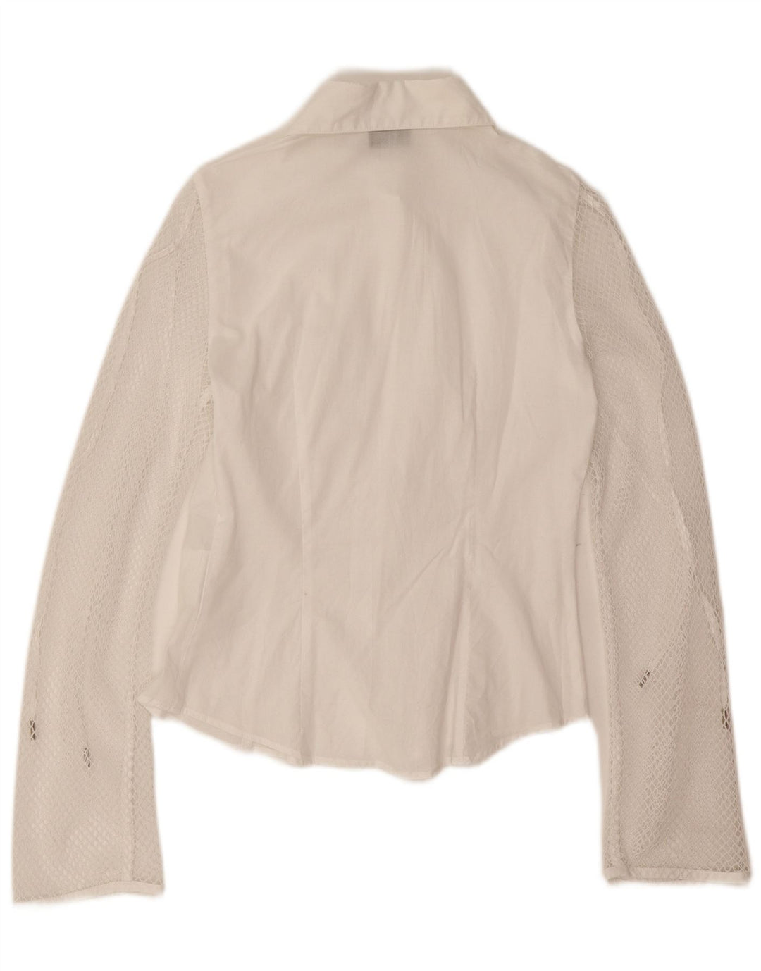 Roccobarocco Womens Shirt Blouse UK 8 Small White