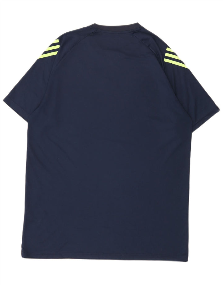 Adidas Mens Aeroready T-Shirt Top 2XL Navy Blue Polyester