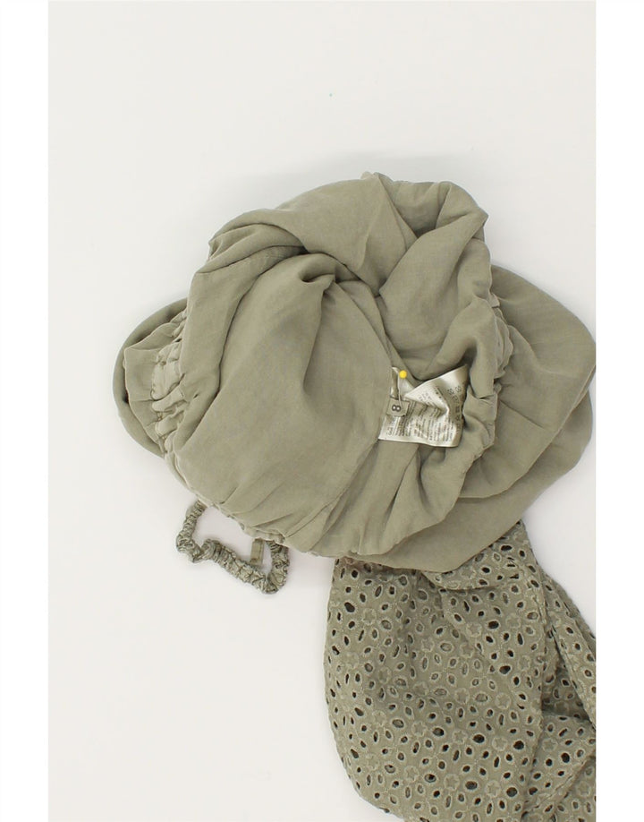 GAUDI Girls Sleeveless Jumpsuit 7-8 Years  Khaki Cotton Vintage Gaudi and Second-Hand Gaudi from Messina Hembry 