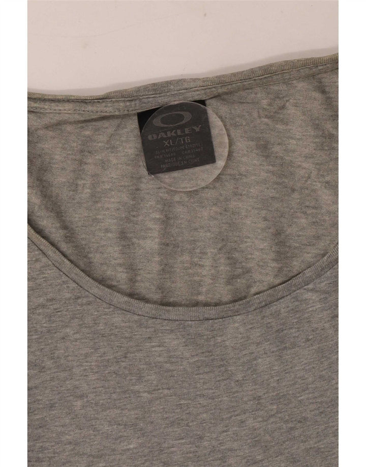 Oakley Mens T-Shirt Top XL Grey Colourblock