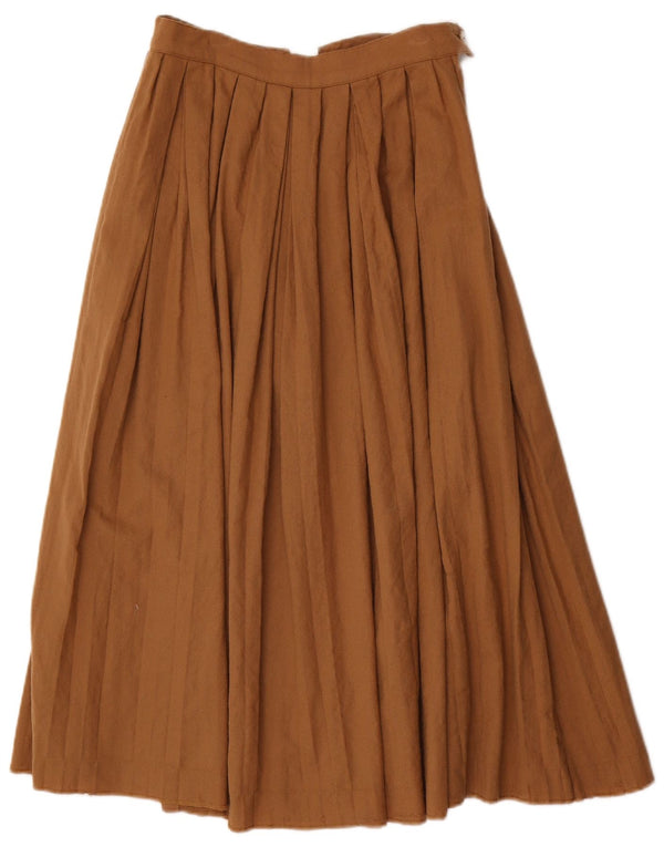 Marella Womens High Waist Flared Skirt UK 12 Medium W26 Brown