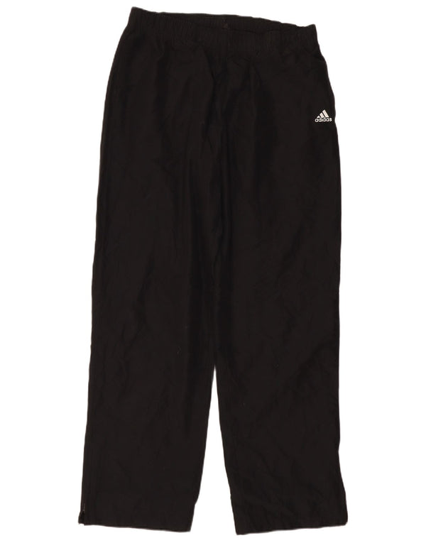 ADIDAS Mens Tracksuit Trousers Medium Black Polyester