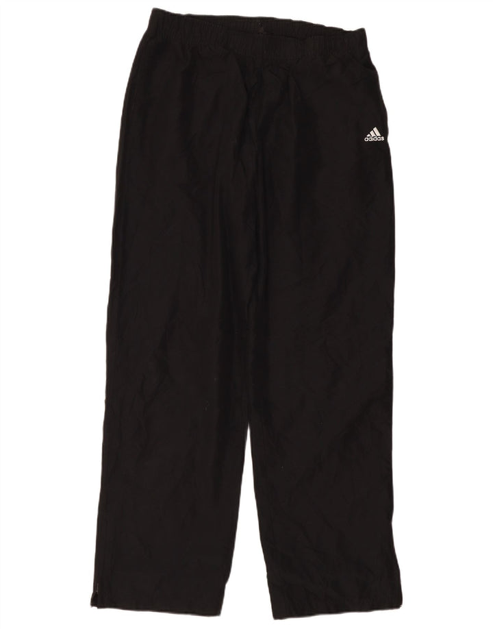 ADIDAS Mens Tracksuit Trousers Medium Black Polyester