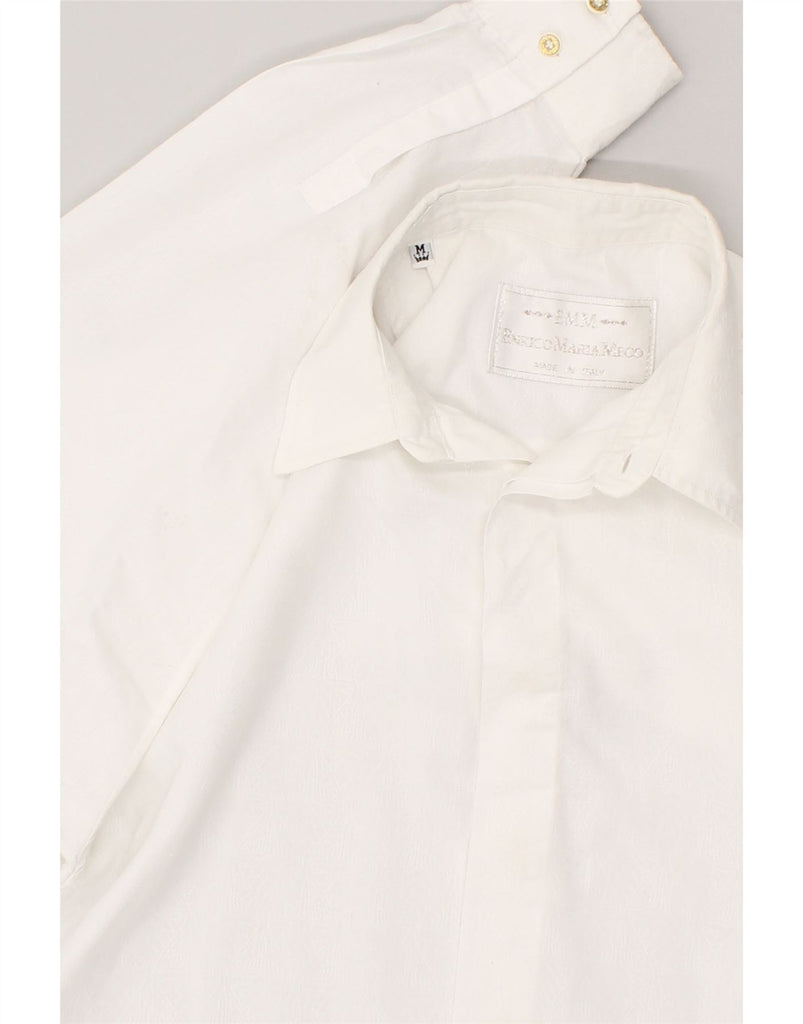 VINTAGE Mens Shirt Medium White | Vintage Vintage | Thrift | Second-Hand Vintage | Used Clothing | Messina Hembry 