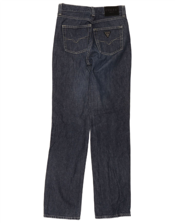 Guess Womens Straight Jeans W27 L30 Blue Cotton