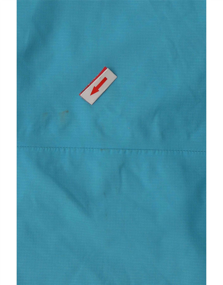 Musto Womens Hooded Rain Jacket UK 16 Large Blue Polyamide