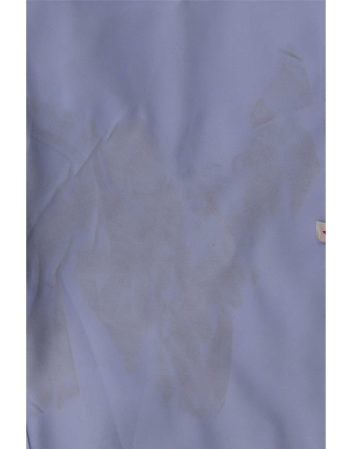 Stutterheim Mens Hooded Raincoat UK 40 Large Blue Cotton