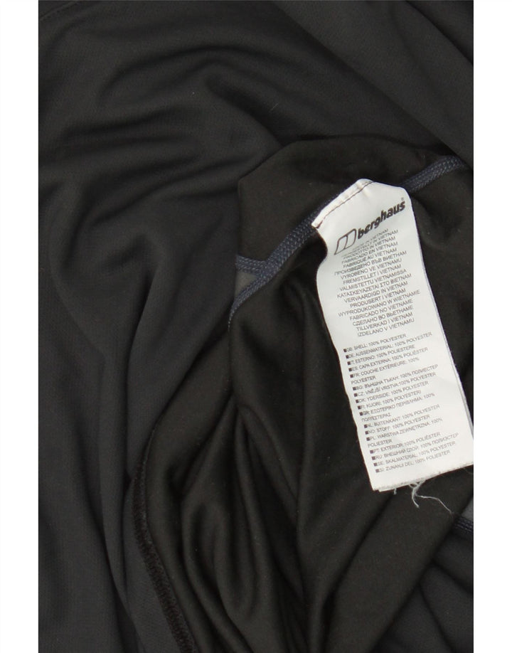 Berghaus Mens T-Shirt Top Large Black Colourblock Polyester
