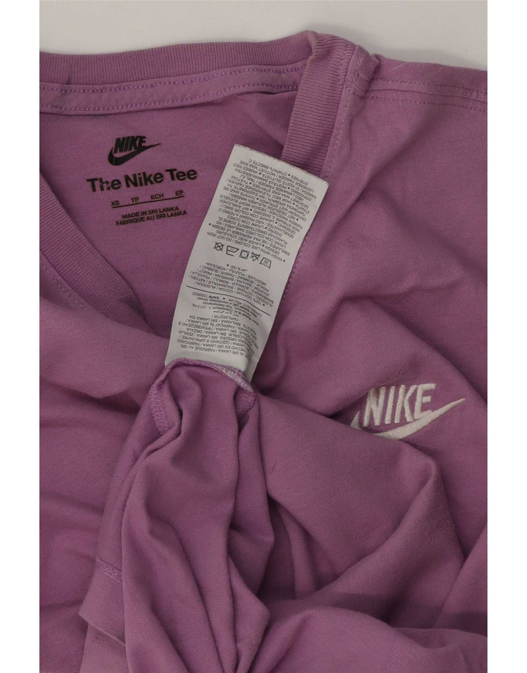 Nike Mens T-Shirt Top XS Purple Cotton