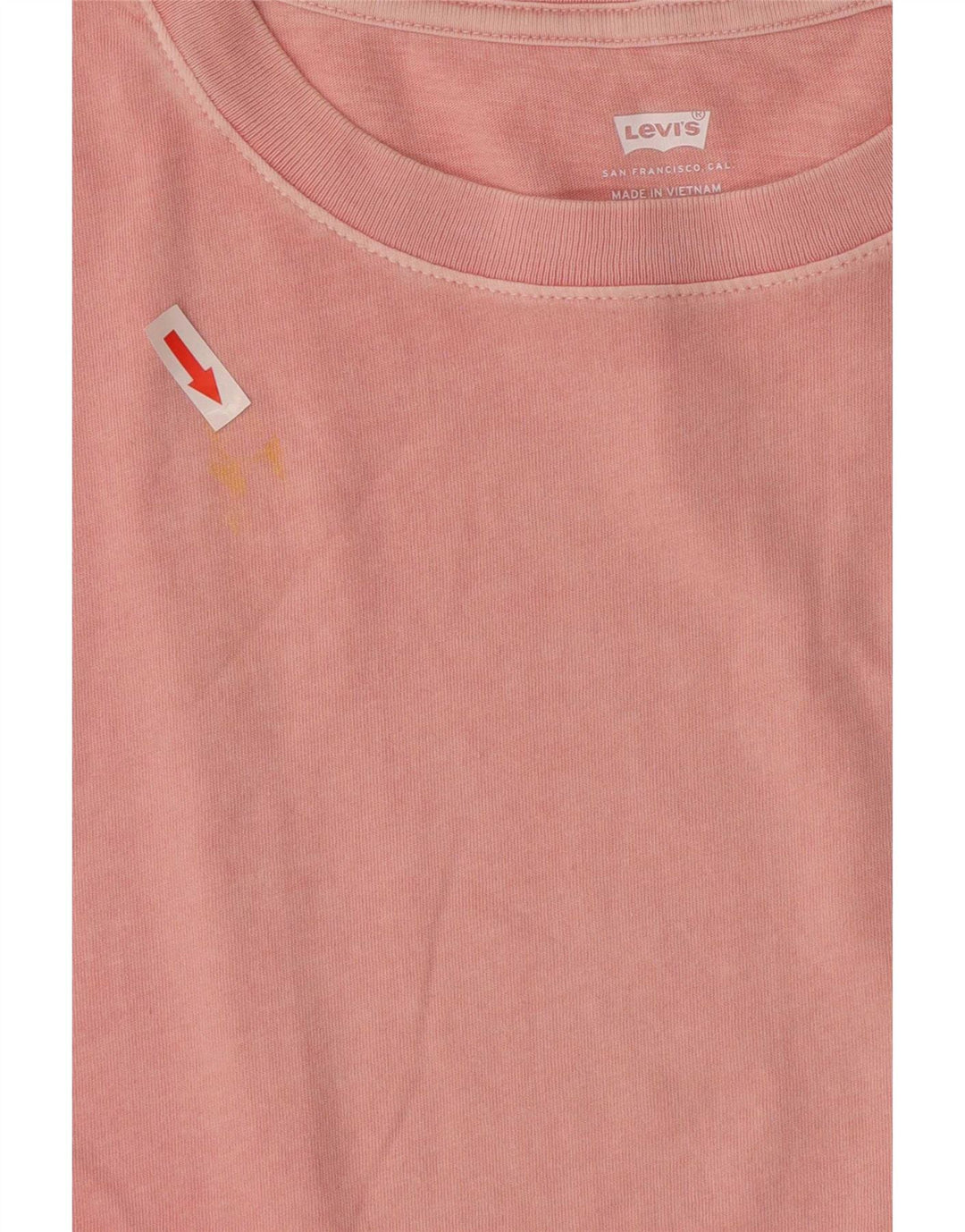 Levi's Womens Oversized Graphic T-Shirt Top UK 10 Small Pink