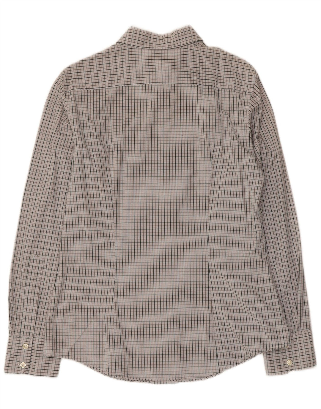 Benetton Womens Shirt UK 14 Large Grey Cotton