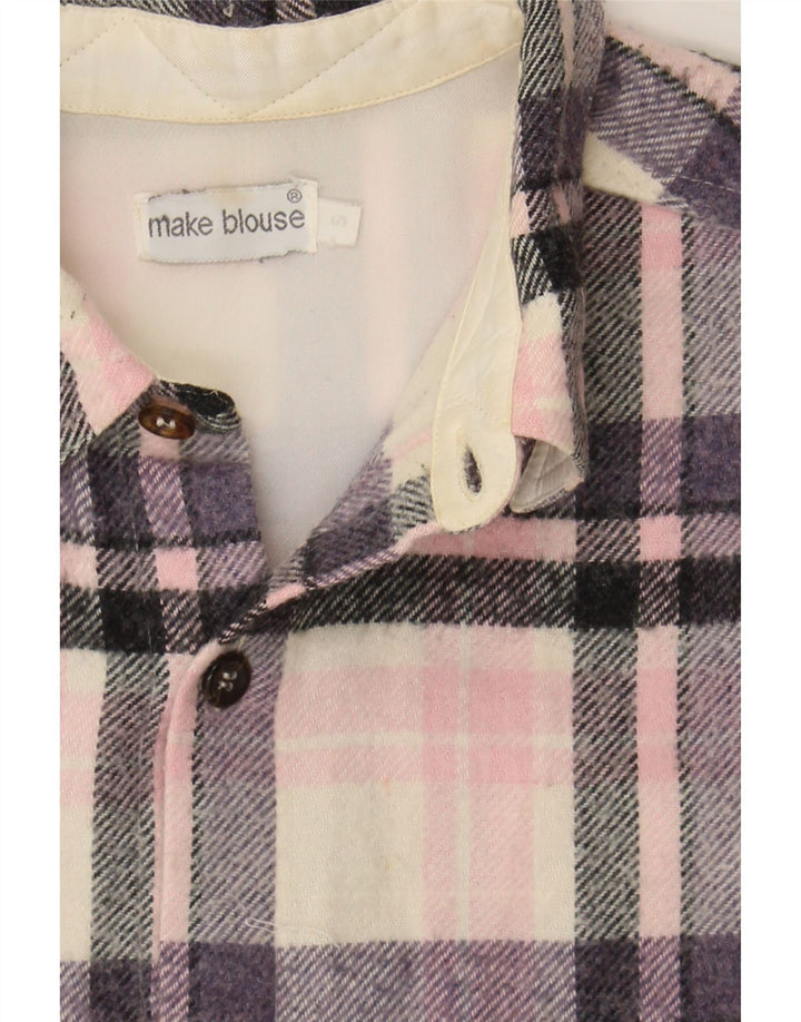 VINTAGE Mens Flannel Shirt Small Pink Check Vintage Vintage and Second-Hand Vintage from Messina Hembry 