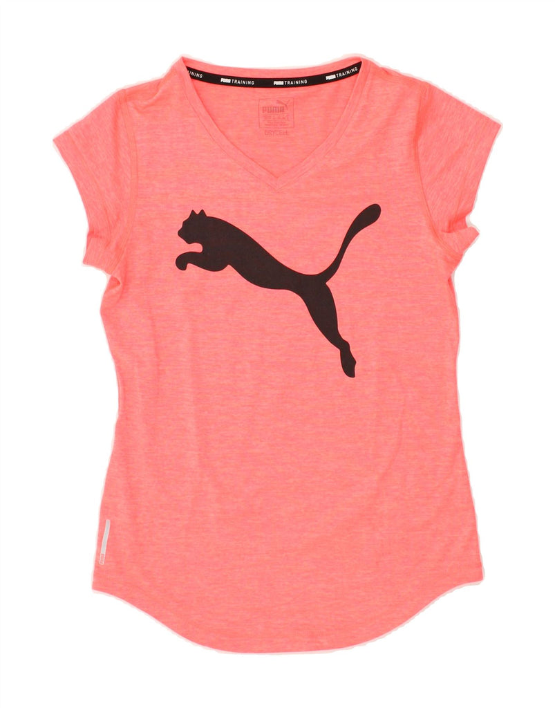 PUMA Womens Graphic T-Shirt Top UK 8 Small  Pink | Vintage Puma | Thrift | Second-Hand Puma | Used Clothing | Messina Hembry 
