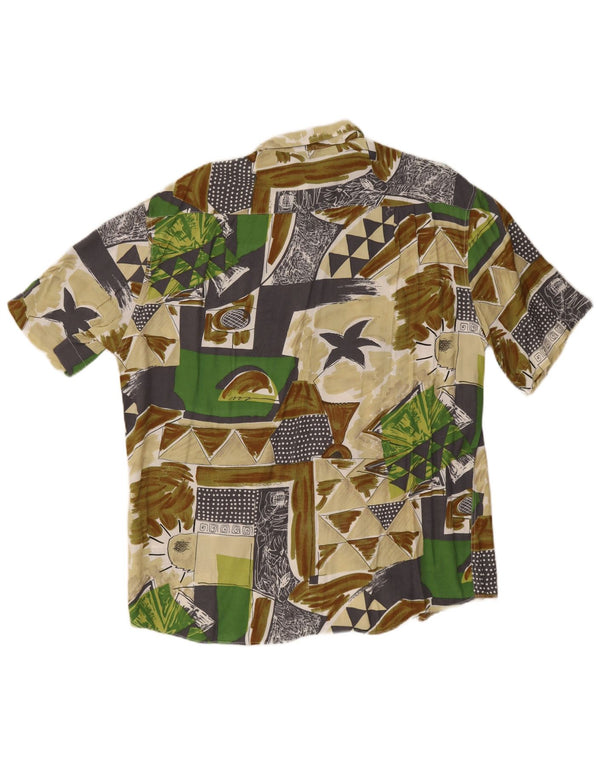Rodrigo Mens Short Sleeve Shirt Size 41 16 Large Multicoloured Geometric