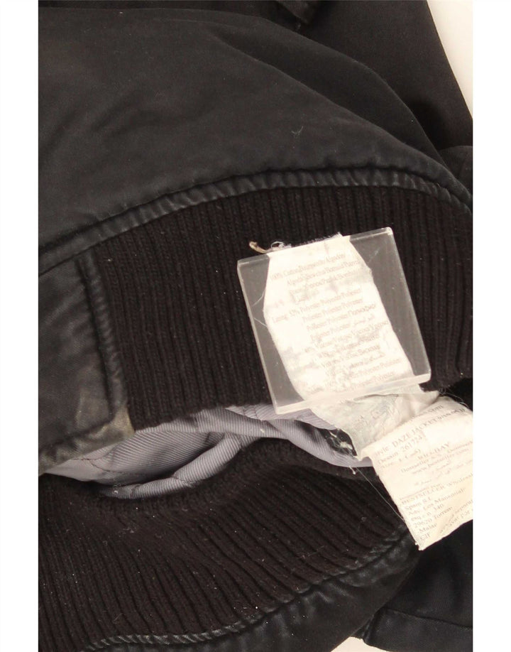 Jack & Jones Mens Utility Jacket UK 40 Large Black Cotton