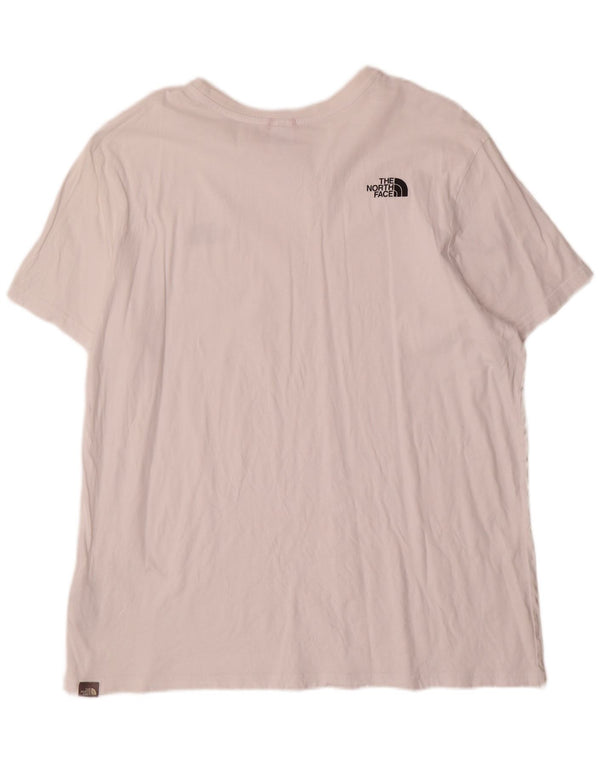 The North Face Mens Graphic T-Shirt Top 2XL White Cotton