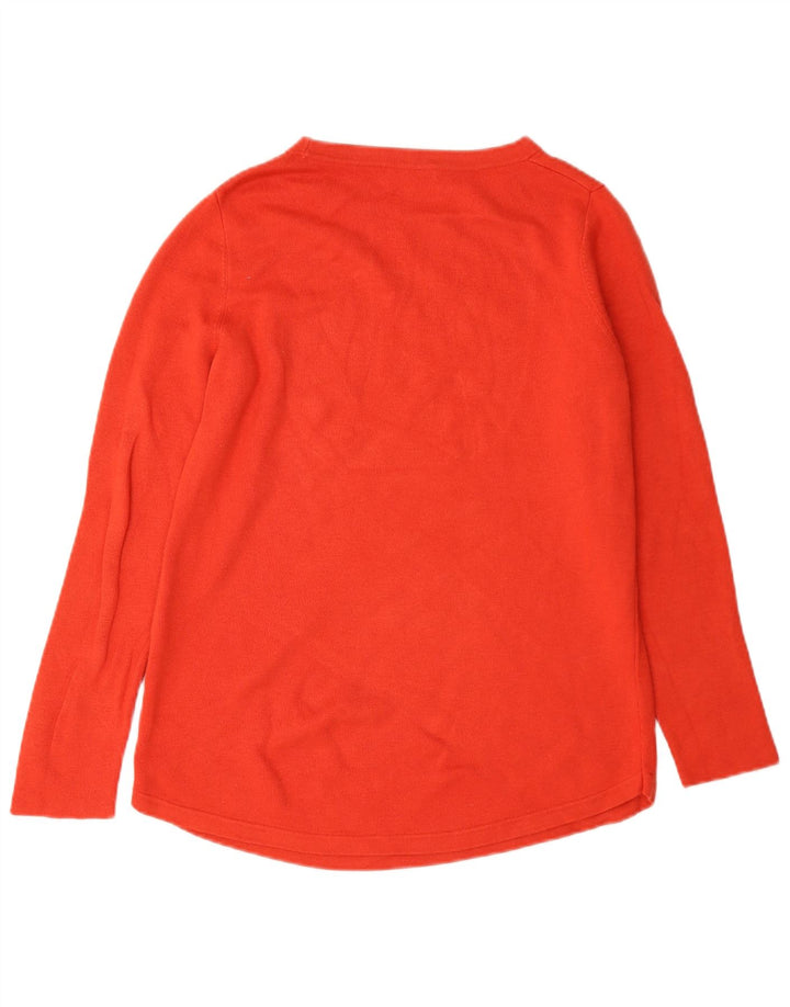 Hobbs Womens Oversized Top Long Sleeve UK 10 Small Orange