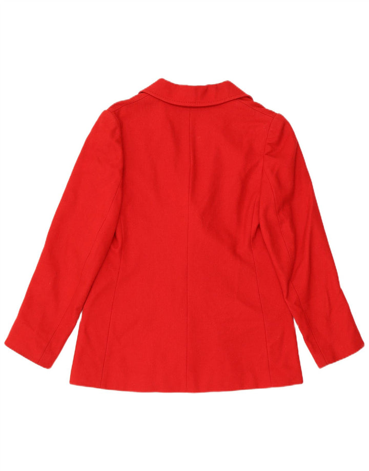 Vintage Womens 3 Button Blazer Jacket IT 44 Medium Red Classic