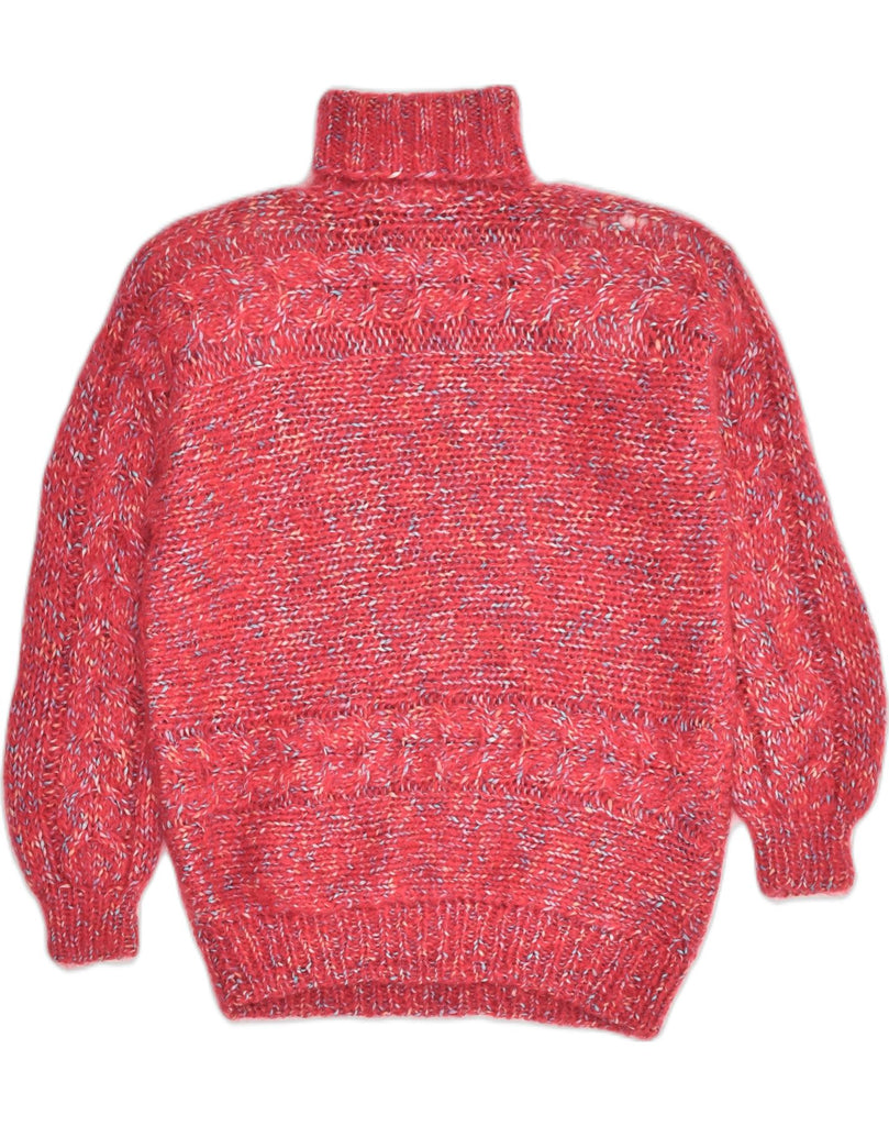 VINTAGE Womens Roll Neck Jumper Sweater UK 16 Large Red Flecked | Vintage Vintage | Thrift | Second-Hand Vintage | Used Clothing | Messina Hembry 