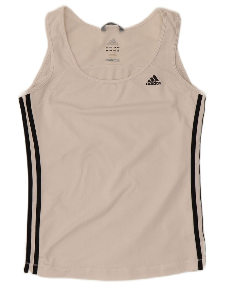 ADIDAS Womens Climalite Vest Top UK 16 Large White Polyester