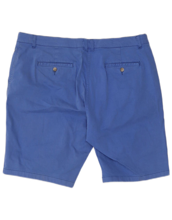 Joules Womens High Waist Chino Shorts UK 18 XL W38 Blue Cotton