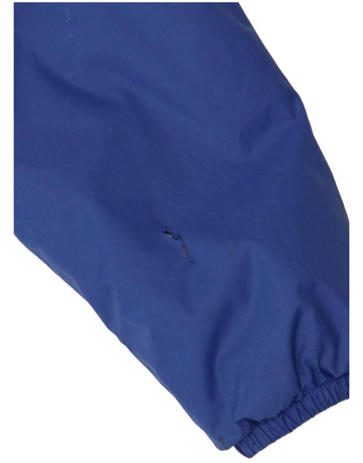 K-Way Boys Hooded Windbreaker Jacket 11-12 Years Blue Polyamide