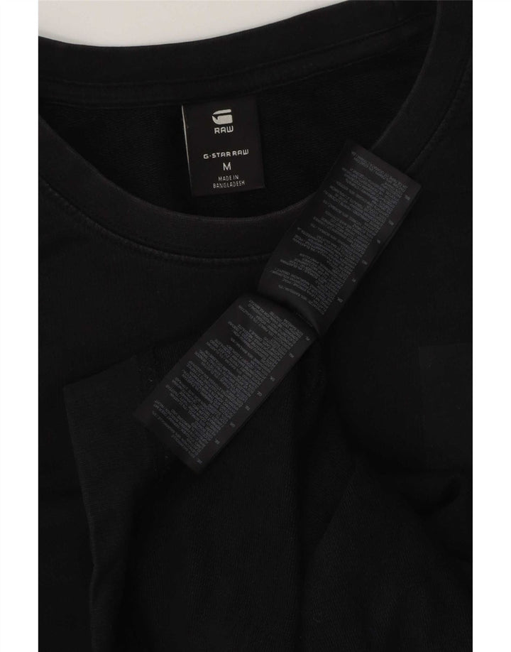 G-Star Mens Sweatshirt Jumper Medium Black Cotton