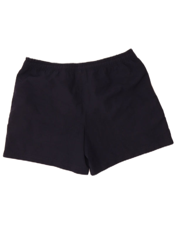 Adidas Womens Sport Shorts UK 8 Small Navy Blue Polyester