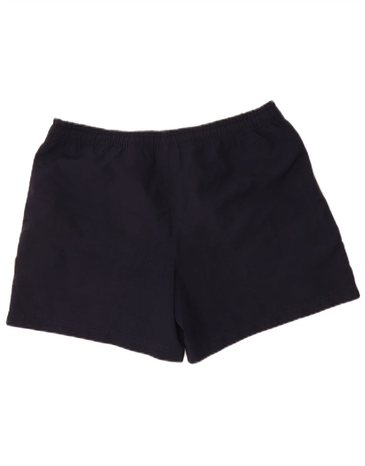 Adidas Womens Sport Shorts UK 8 Small Navy Blue Polyester