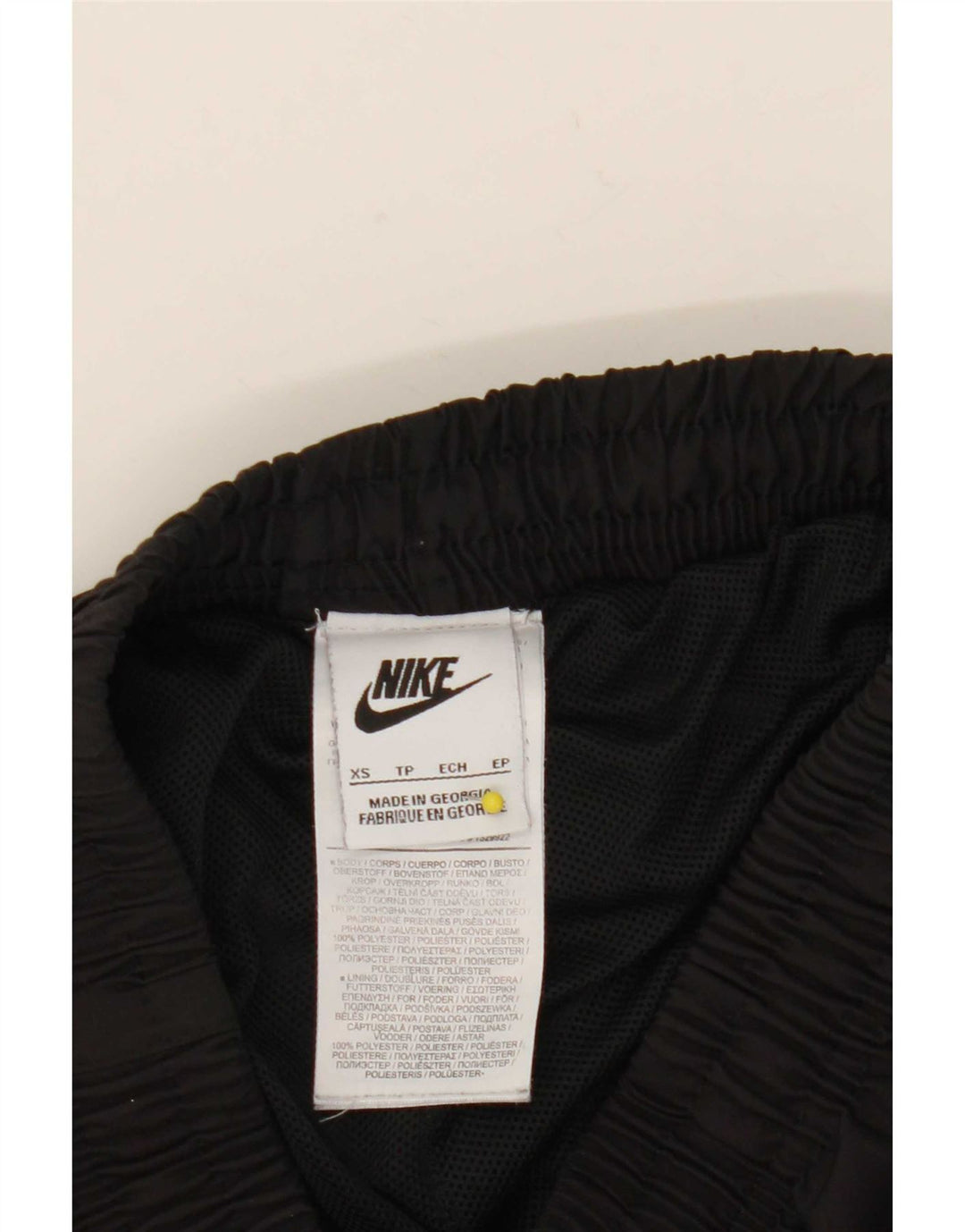 Nike Womens Cargo Tracksuit Trousers Joggers UK 6 XS Black Polyester
