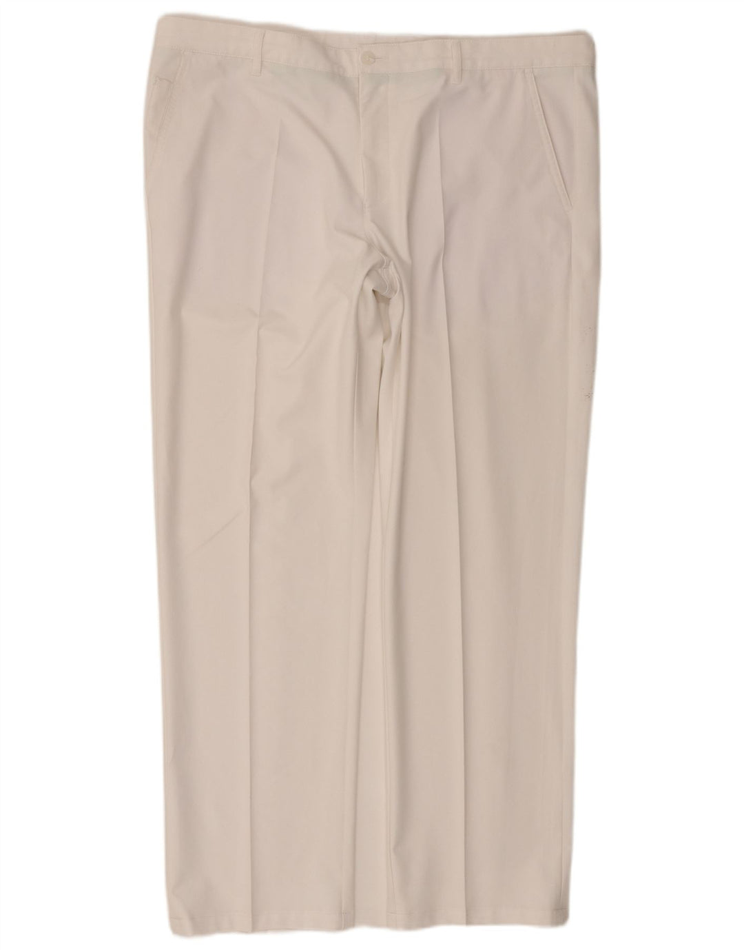 Hugo Boss Mens Slim Fit Chino Trousers IT 56 3XL W40 L30 White Polyester