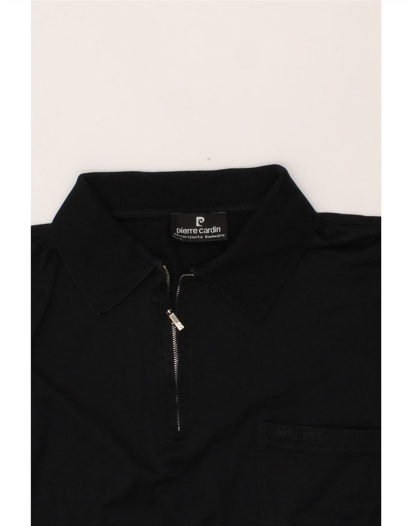 PIERRE CARDIN Mens Polo Shirt Large Navy Blue Cotton Vintage Pierre Cardin and Second-Hand Pierre Cardin from Messina Hembry 