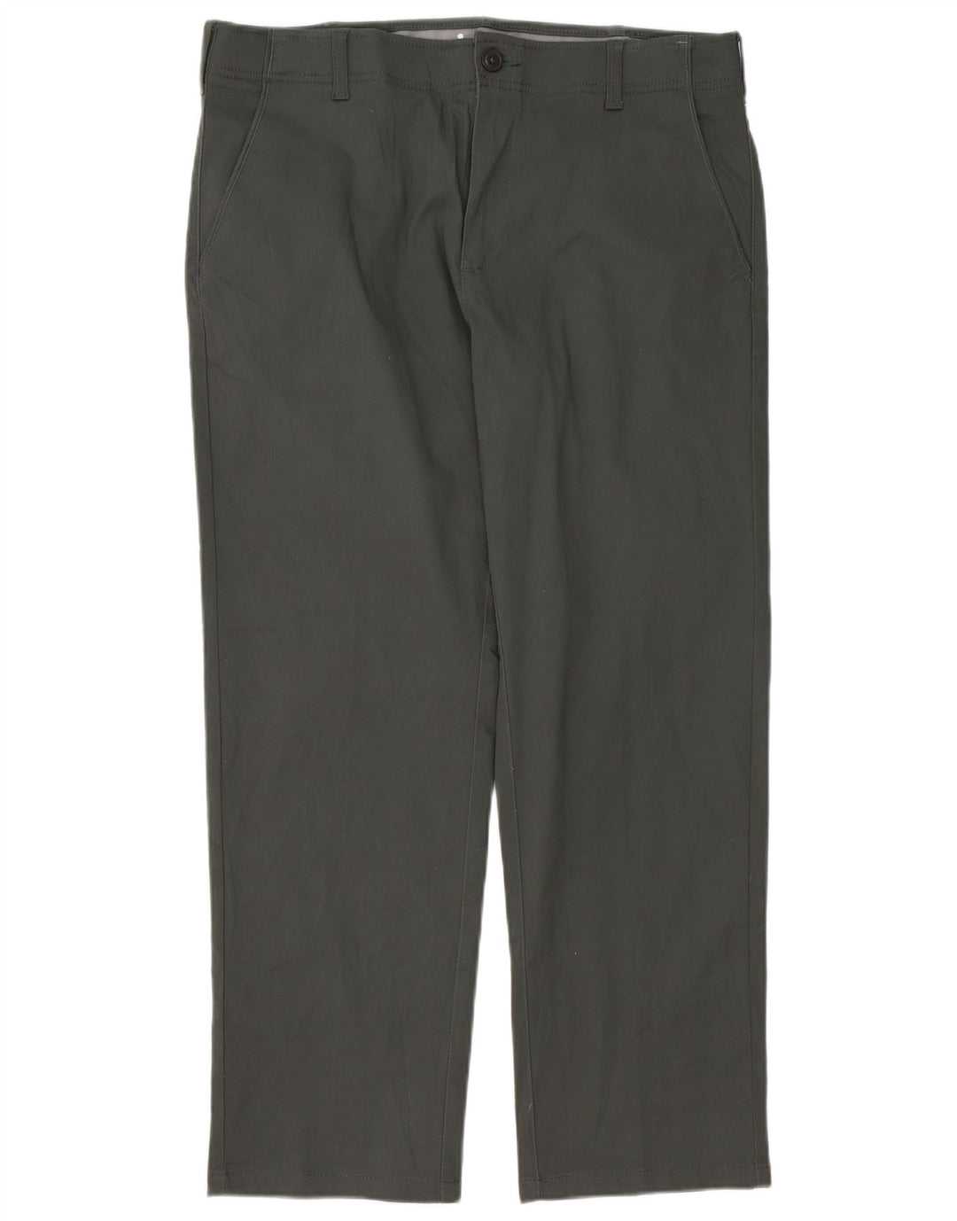 Lee Mens Regular Chino Trousers W36 L30 Grey Cotton