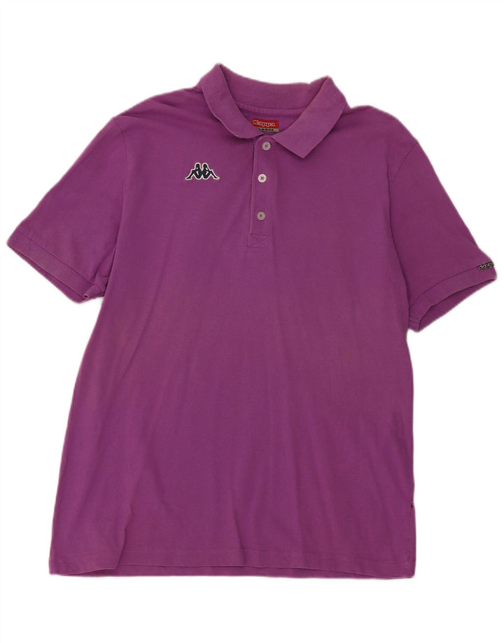 Kappa Mens Polo Shirt XL Purple