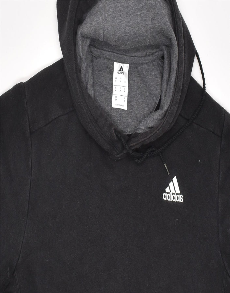 ADIDAS Mens Hoodie Jumper Medium Black Cotton | Vintage | Thrift | Second-Hand | Used Clothing | Messina Hembry 