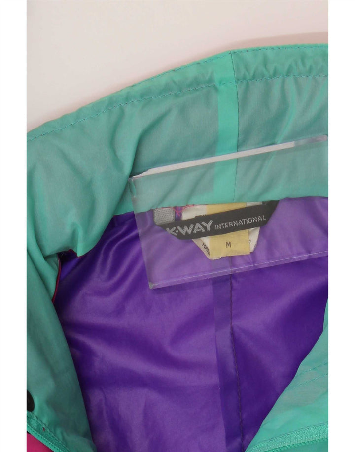 K-Way Mens Graphic Rain Jacket UK 38 Medium Multicoloured Colourblock