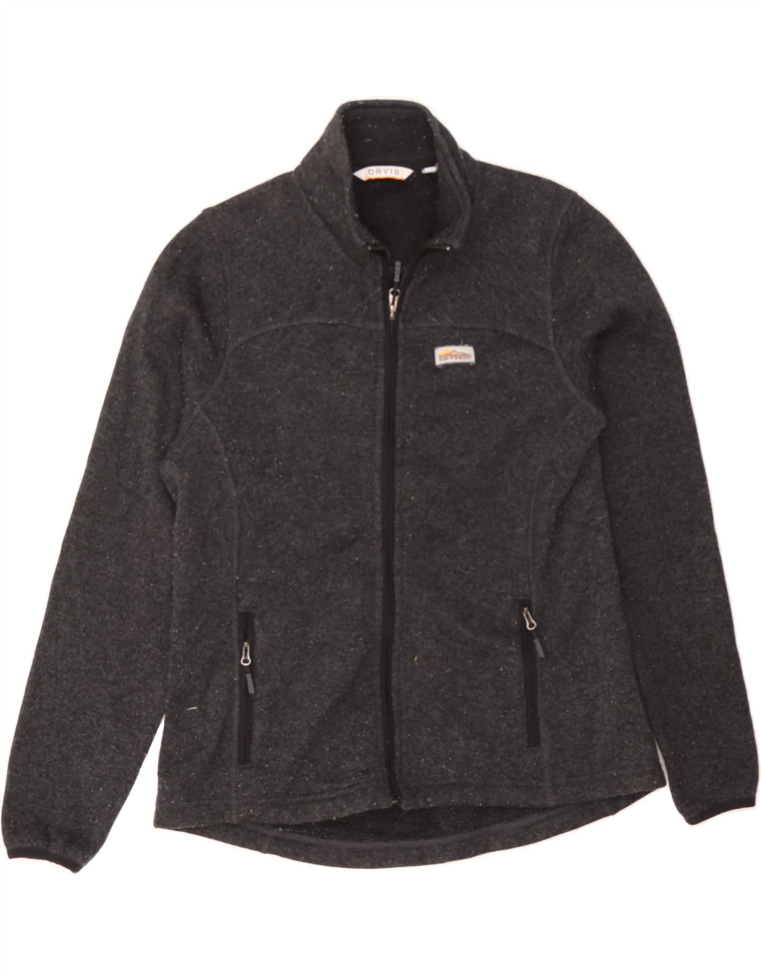 ORVIS Womens Tracksuit Top Jacket UK 14 Medium Grey Polyester Vintage Orvis and Second-Hand Orvis from Messina Hembry 