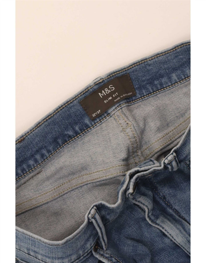 Marks & Spencer Mens Slim Jeans W32 L31 Blue
